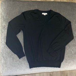 Yves Saint Laurent mens V-neck black sweater